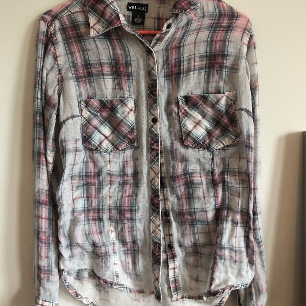 Distressed Plaid Flannel